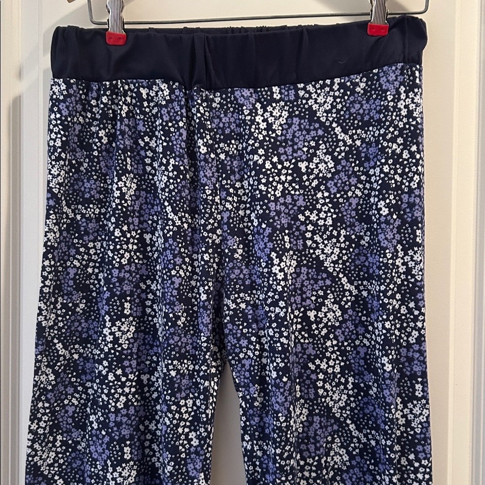 H2G SleepWear PullOn wide elastic waist Floral Print Pajama Lounge Pants L/XL